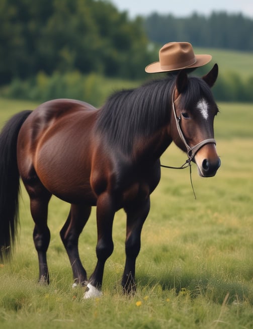 brown horse during winter season