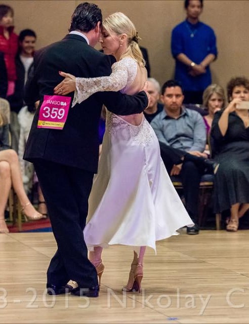 Martha Slater and Mekhael Srour tango competition