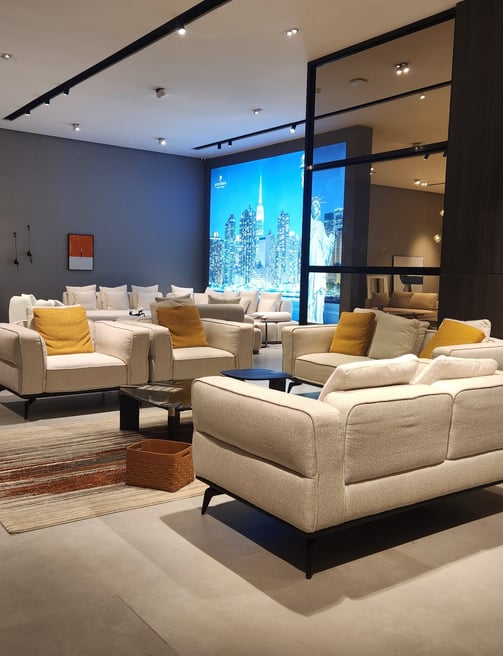 Luxury custom Sofa in ahmedabad store