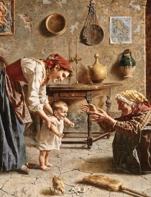 Pintura de Eugenio Zampighi