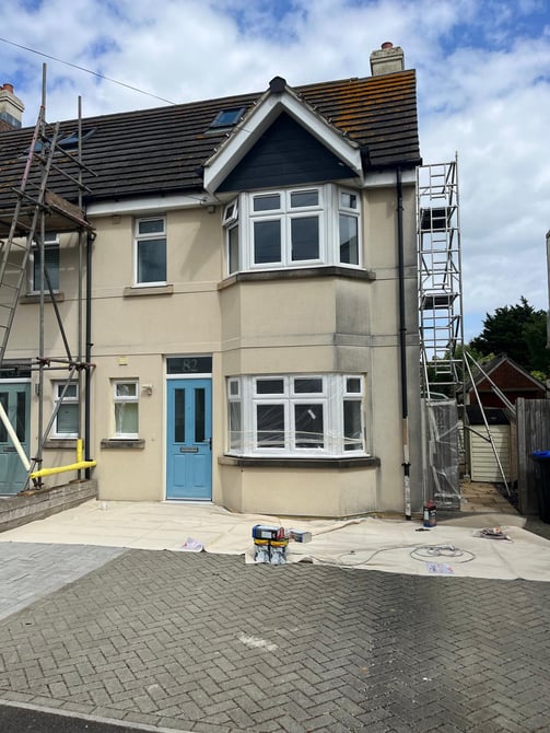 the same house before spraying by Rupert De La Mare