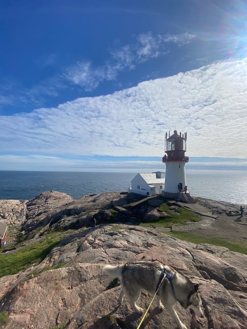 Phare dans le sud de la Norvège 