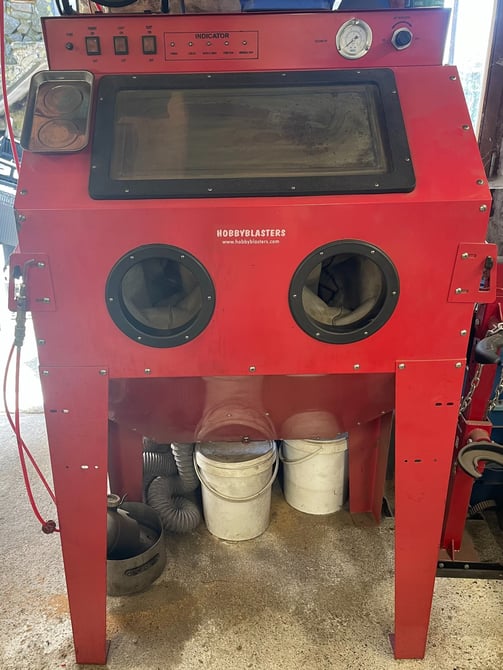 restauration moto ancienne  microbilleuse hobbyblaster