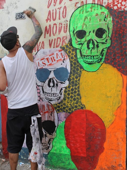 Caveiras e Arte de Rua: A Estética da Cavérik