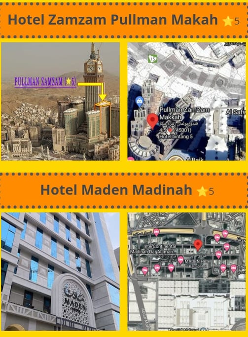 akomodasi paket umroh vip nurul hidayah wisata