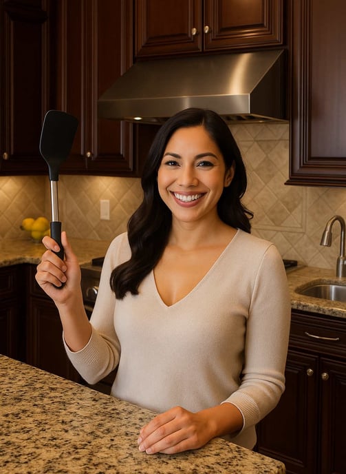 HamesCo Kitchens - Woman Holding Spatula