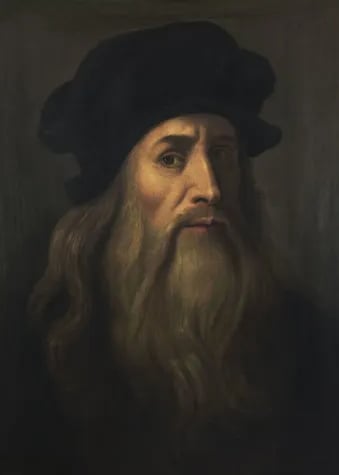 Leonardo da Vinci, foi um polímata nascido na atual Itália, uma das figuras mais importantes do Alto