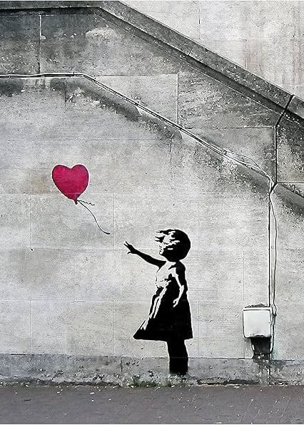 Mural – Banksy Art Balloon Girl