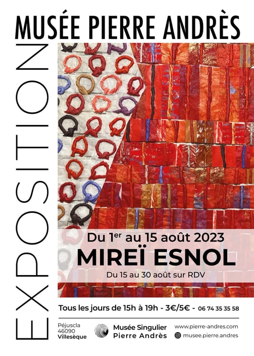 Affiche exposition Mireï ESNOL - 2023