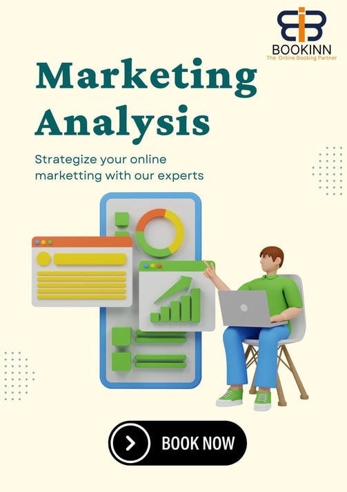"A dynamic digital marketing team working on a strategy, with various digital tools and graphs displ