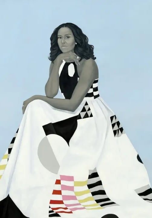 Amy Sherald, que pintou o retrato oficial de Michelle Obama