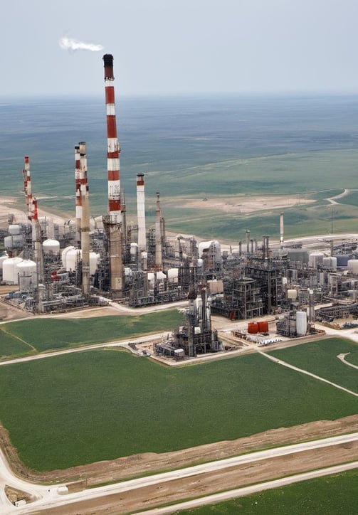 a factory with a large factory like structure
