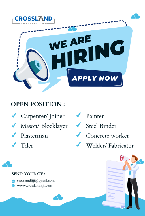 Flyer: Now Hiring – Crossland Construction