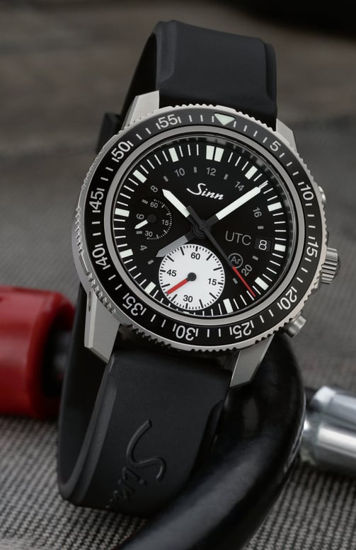 Sinn 613 St UTC Divers Chronograph on Silicone Strap