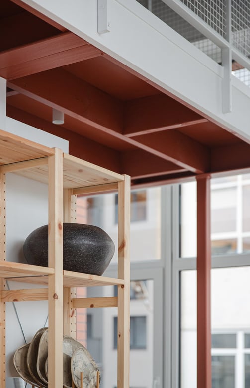 Keramikos studijos interjeras