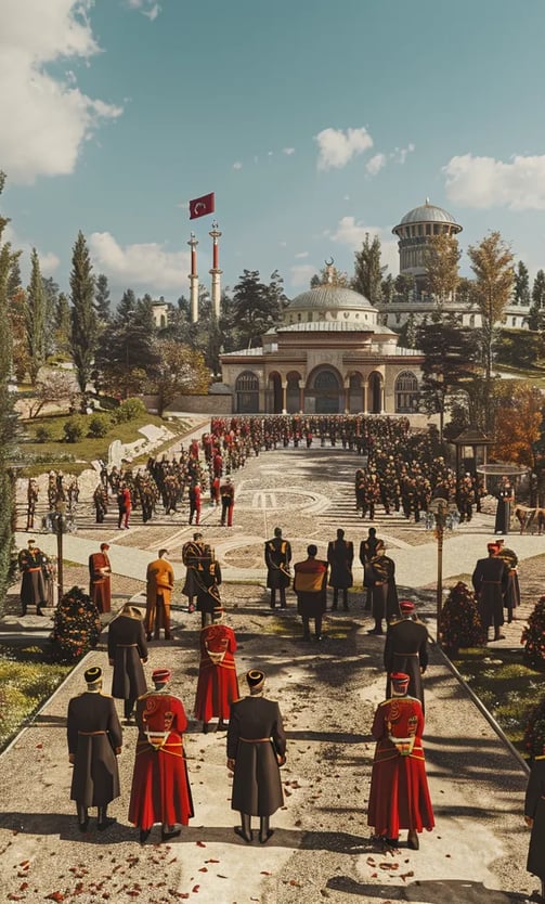 Eastern European and Ottoman architectural elements blending seamlessly into the environment
