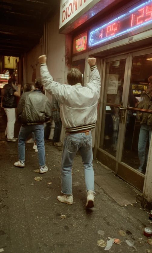 Tokyo Arcade, July 1981: High Score Celebration