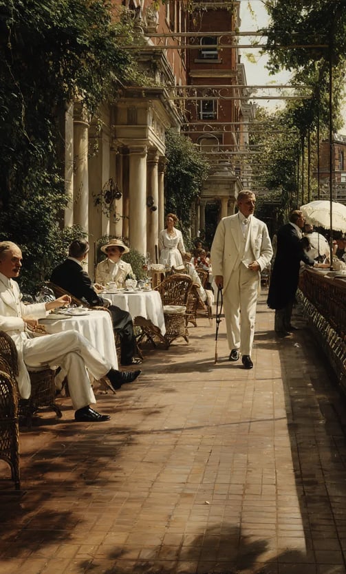 All England Club Grounds, Late Afternoon 1877: Celebration and Reflection