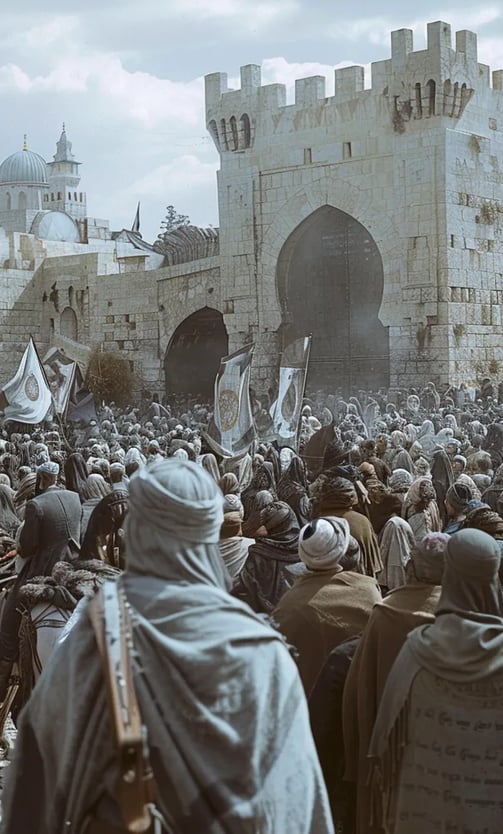 Arab Protest in Jerusalem, 1917