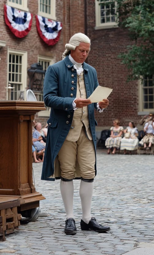 Philadelphia, Independence Square, July 4th 1776: Public Reading