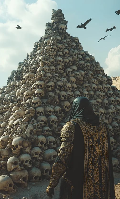 Pyramid of Skulls: Outside Aleppo’s ruined walls