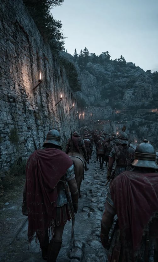 Retreat Toward Pharsalus, Twilight 48 BC