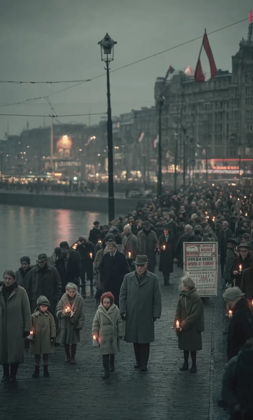 Rotterdam Streets, 1938: Silent Protest After Cancellation