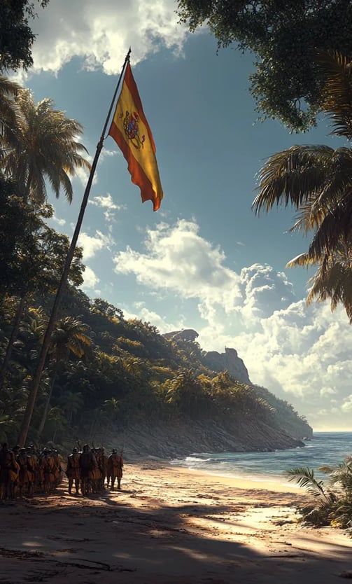 The_Spanish_Flag_Raised_by_the_Pacific