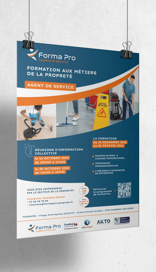 Affiche d'informations - Amy Atelier Graphique