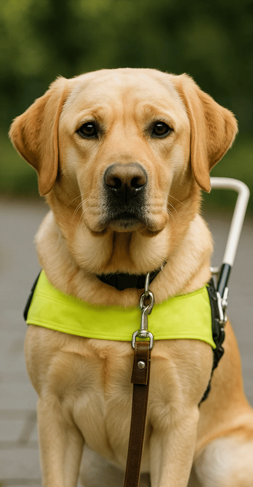 Labrador pour la journée internationale des chiens guides