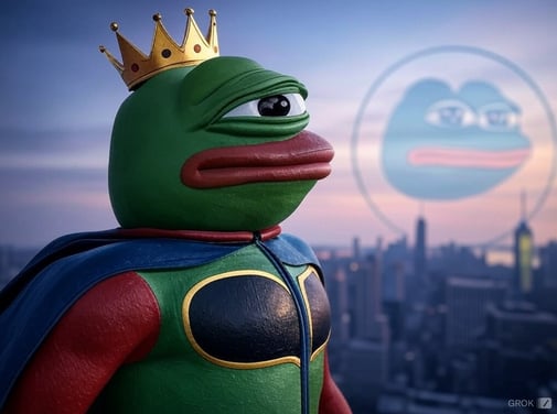 pepe meme created by grok on x