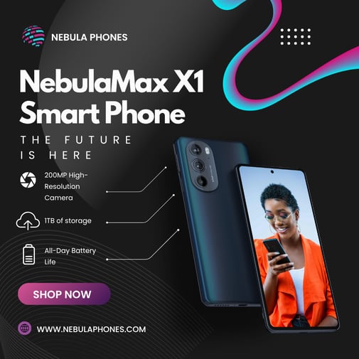 Landing page copywriting for NebulaMax X1 smartphone highlighting product benefits and emotional storytelling