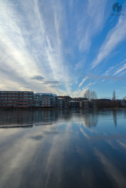 Beautiful afternoon colors in Copenhagen city center