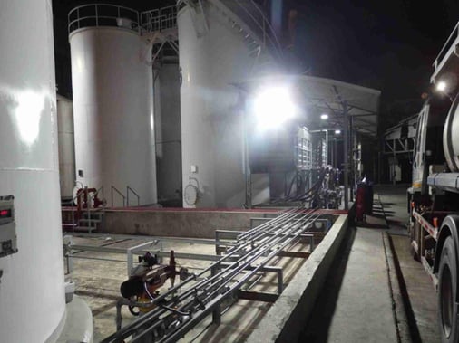 Oil depot ilumination