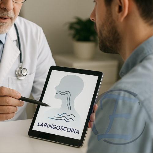 a doctor is showing a tablet with a tablet