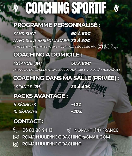 Tarif coaching fitness