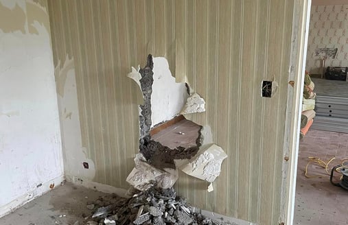 Travaux de démolition à Billom