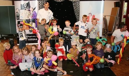 Potty the Pirate magic and balloon party