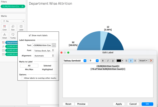 Tableau interactive dashboard project