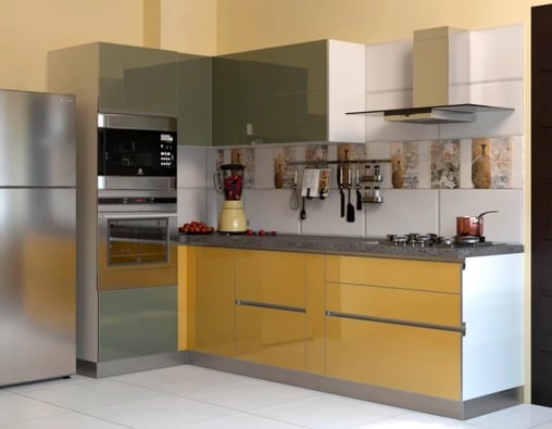 omegaa solutions interior designers summer blooml-shaped modular kitchen