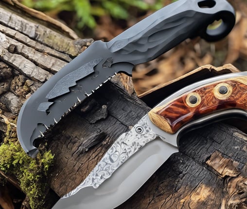 black and silver pocket knife on brown wooden table