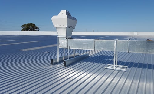 Takfläkt med kanaler - ventilation Västerås