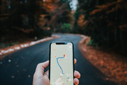 Mobile map application