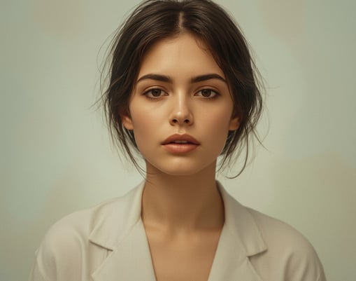 femme calme et paisible