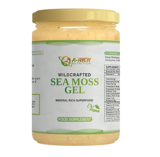 A jar of sea moss gel