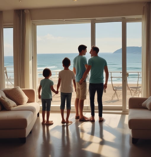 blue and white striped round textile