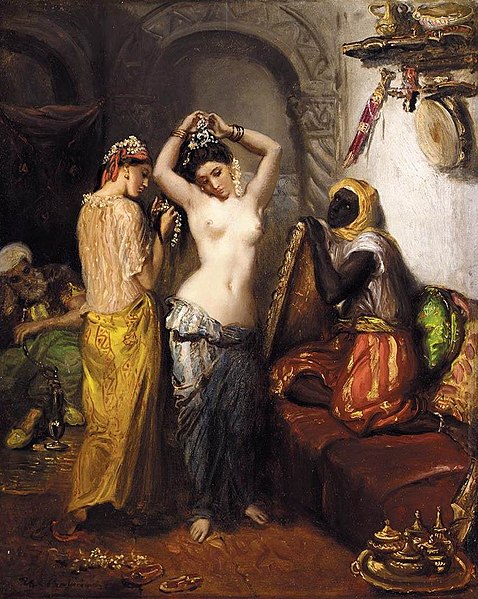 The Toilet in the Seraglio   Theodore Chasseriau