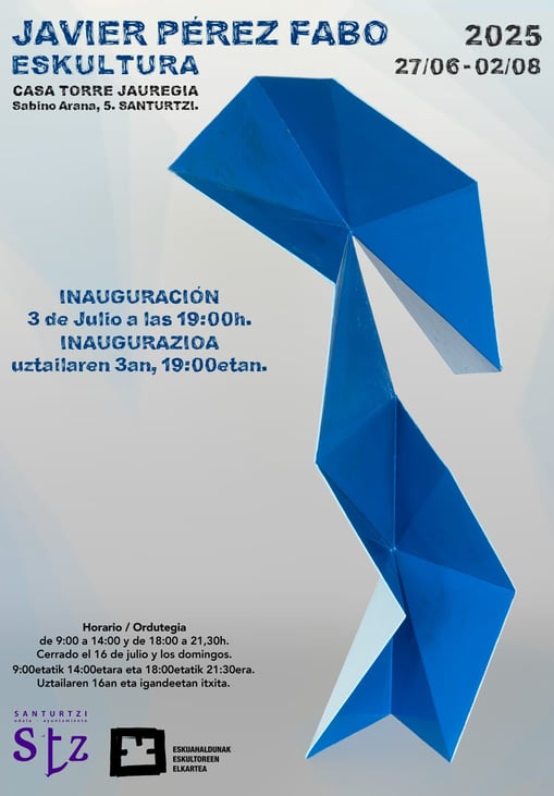 Eskultura. Javier Pérez Fabo. Hasta el 2 de agosto
