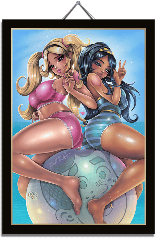 betty and veronica framed artwork