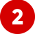 a red and white number two in a red circle